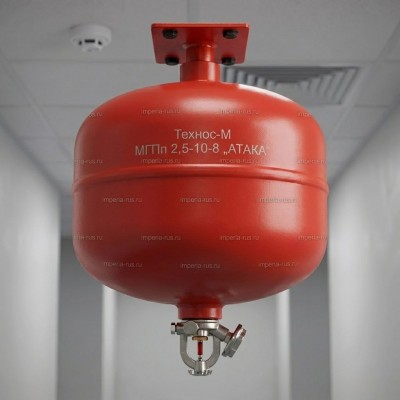 Модуль газового пожаротушения подвесного типа МГПп (2,5-10-8) «АТАКА»